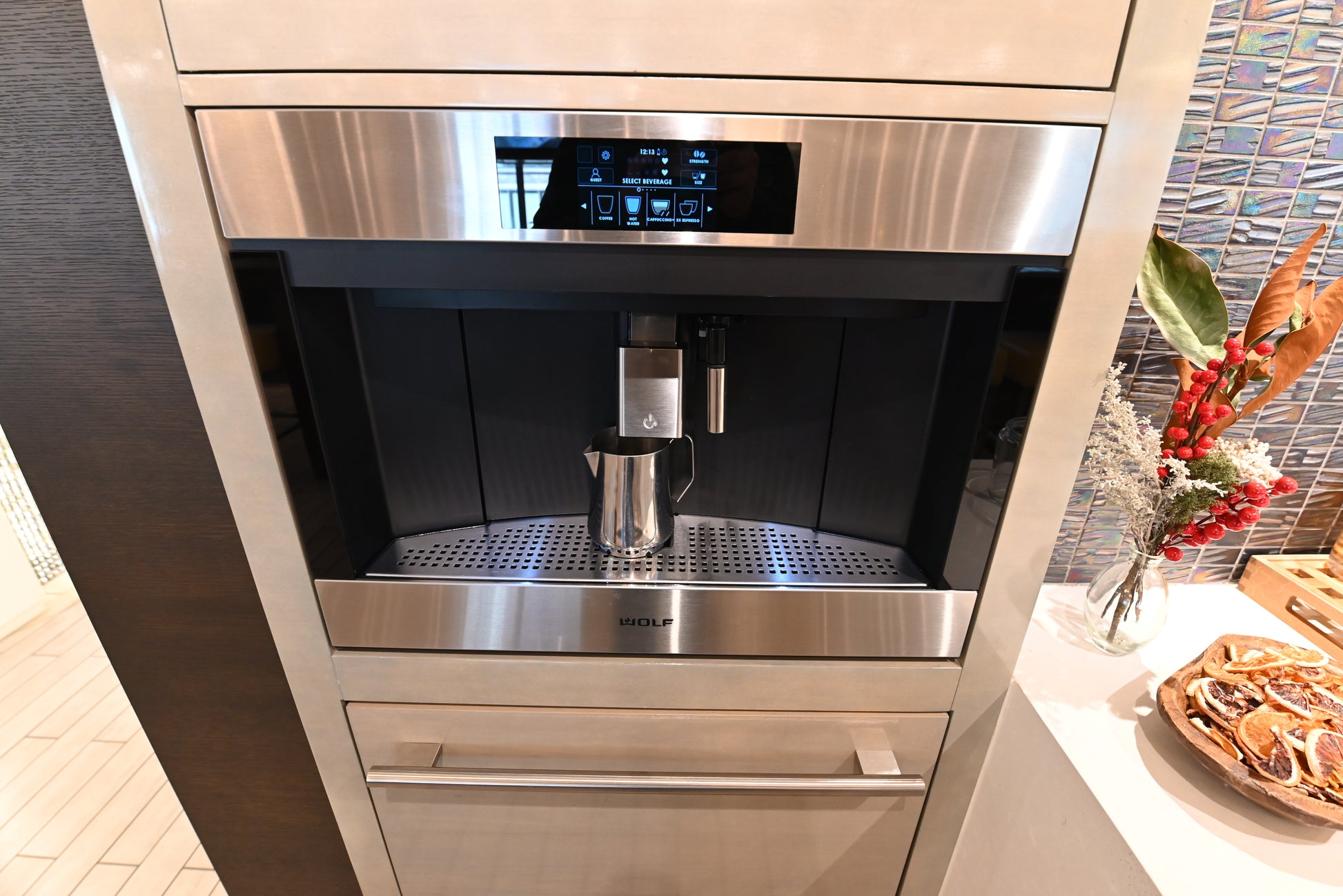 Wolf Certified EC2450TE/S 24" Stainless Steel Built-In Transitional Coffee System