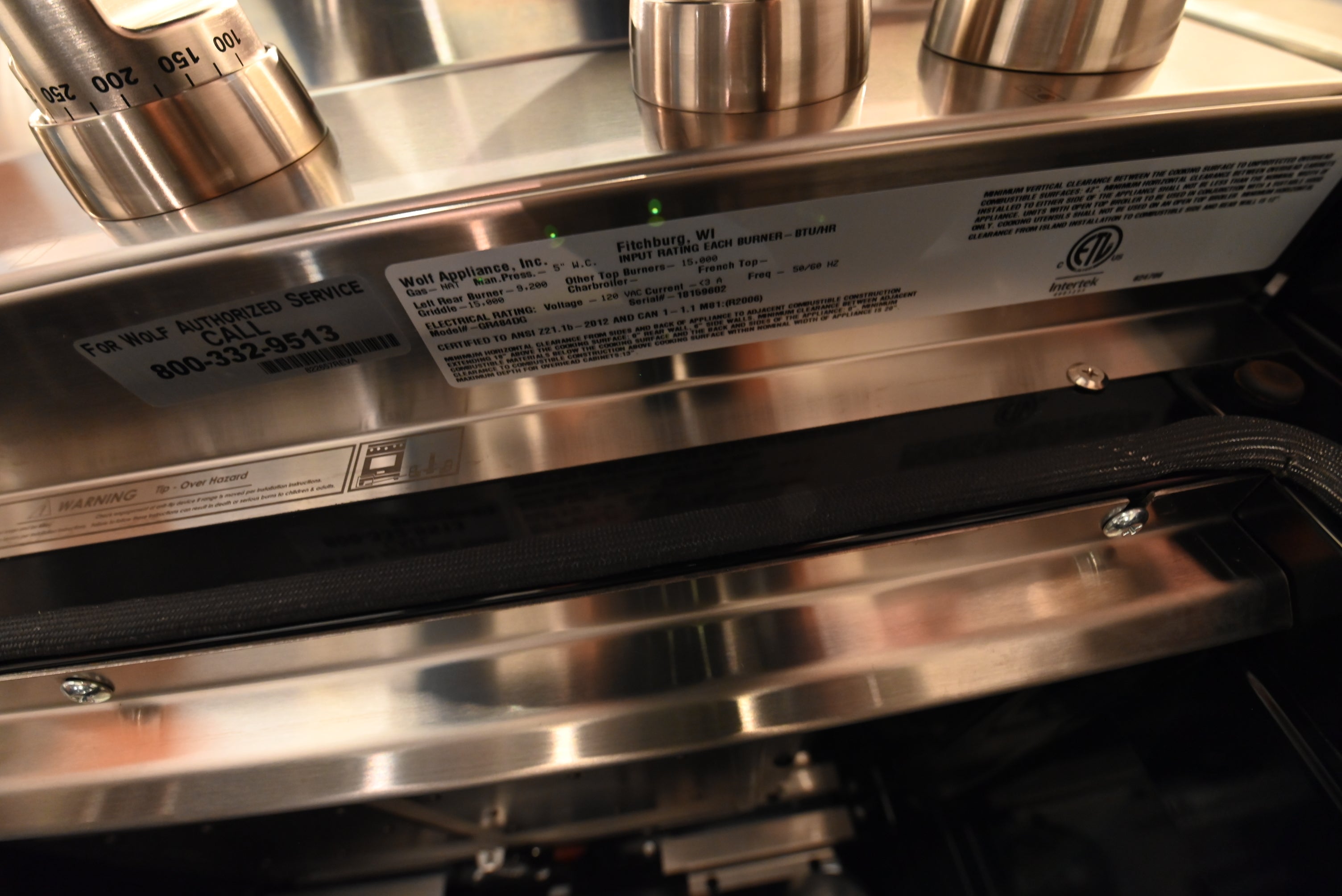 Wolf Certified GR484DG 48" Stainless Steel Pro-Style Gas Range with Dual Griddle