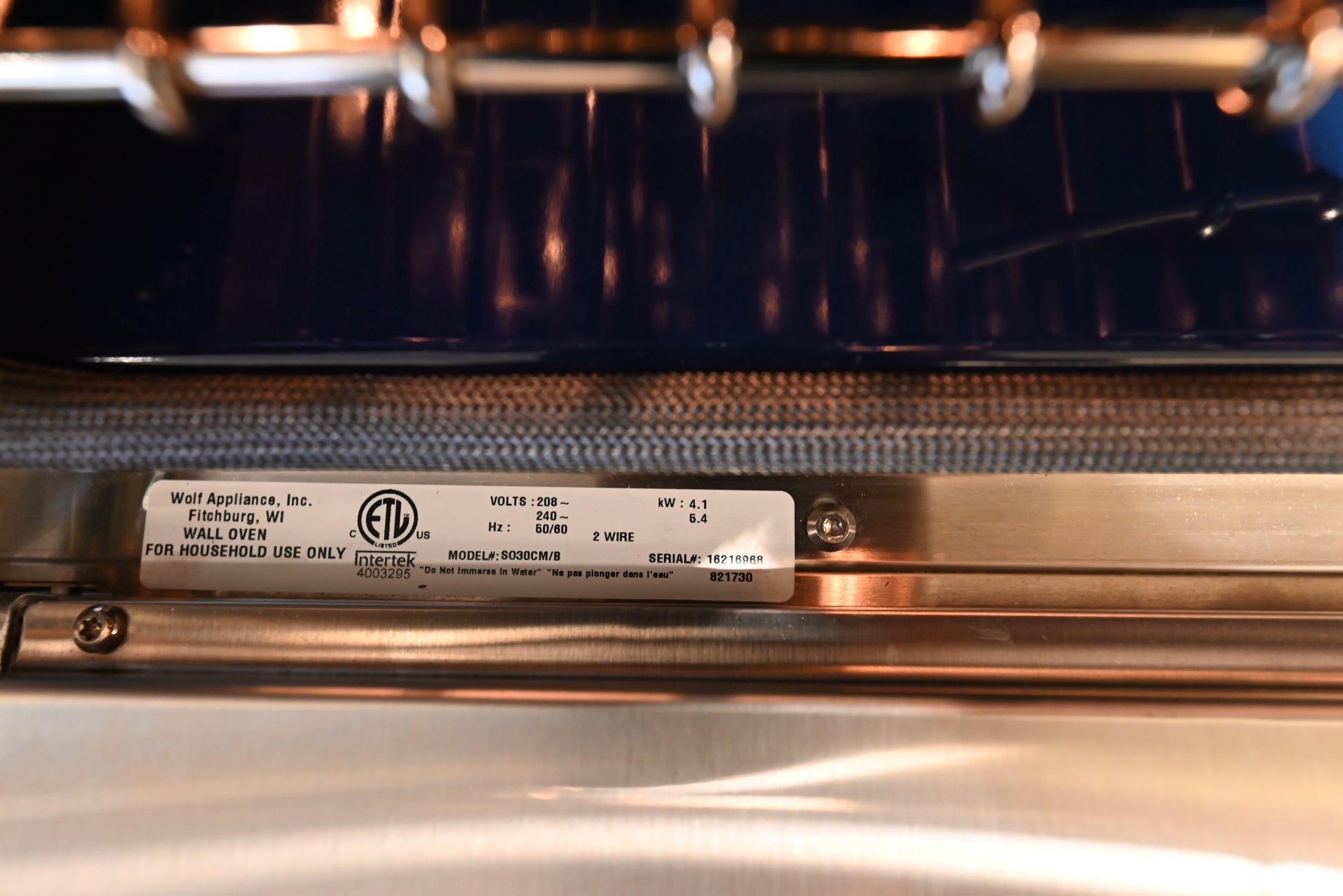 Wolf Certified SO30CM/B 30" Black Electric Single Wall Oven