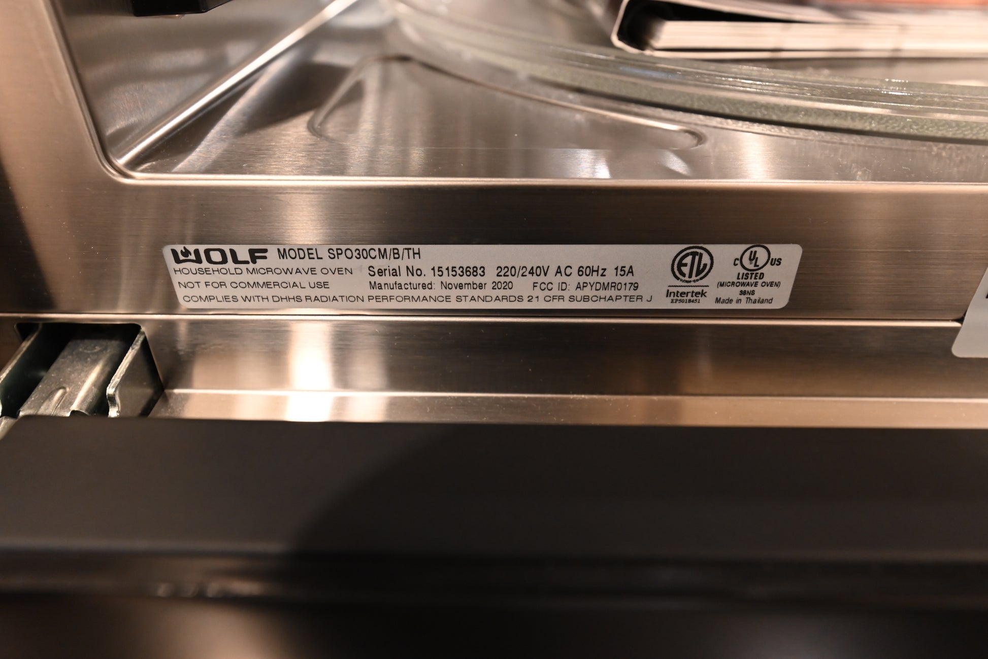 Wolf Certified SPO30CM/B/TH 30" Black Speed Oven