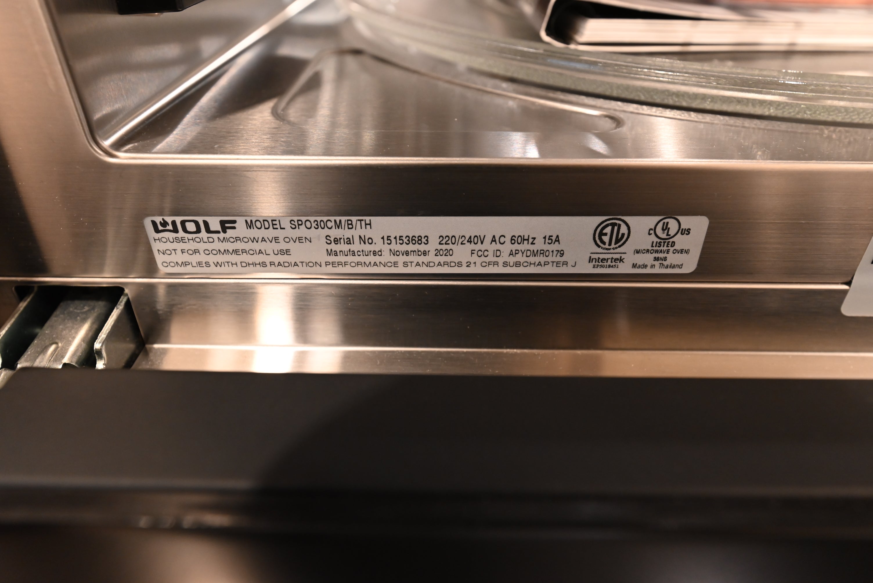 Wolf Certified SPO30CM/B/TH 30" Black Speed Oven