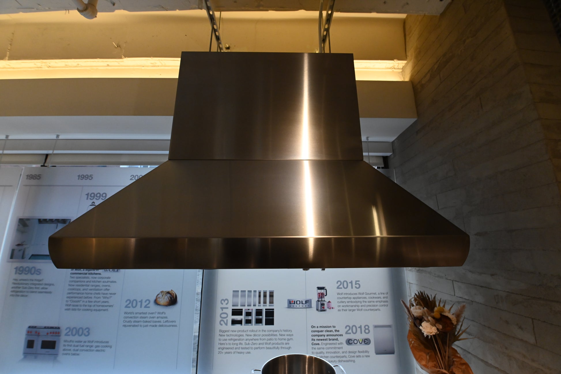 Wolf Certified PI543418 54" Stainless Steel Island Chimney Hood