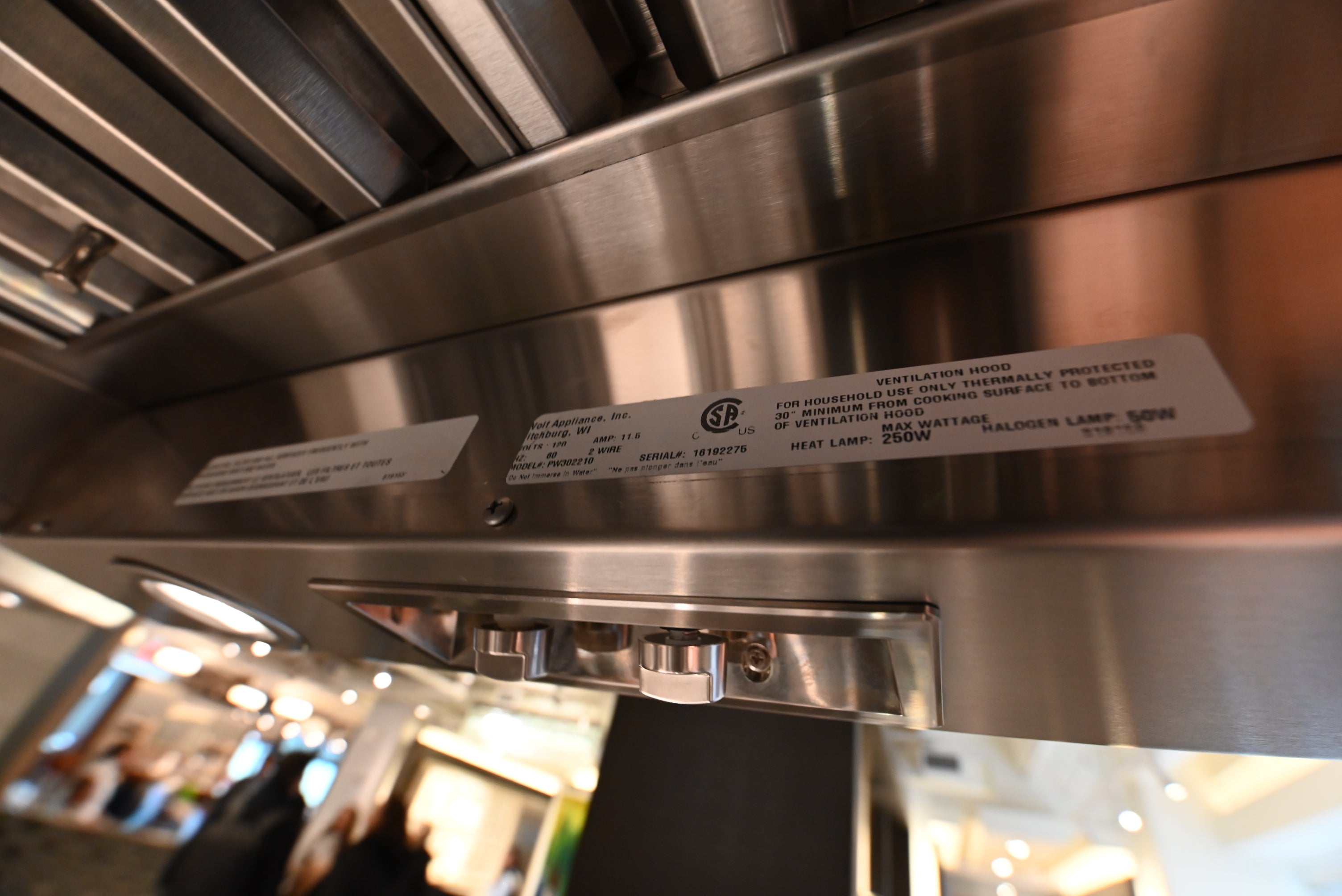 Wolf Certified PW302210 30" Stainless Steel Low Profile Wall Mount Canopy Hood