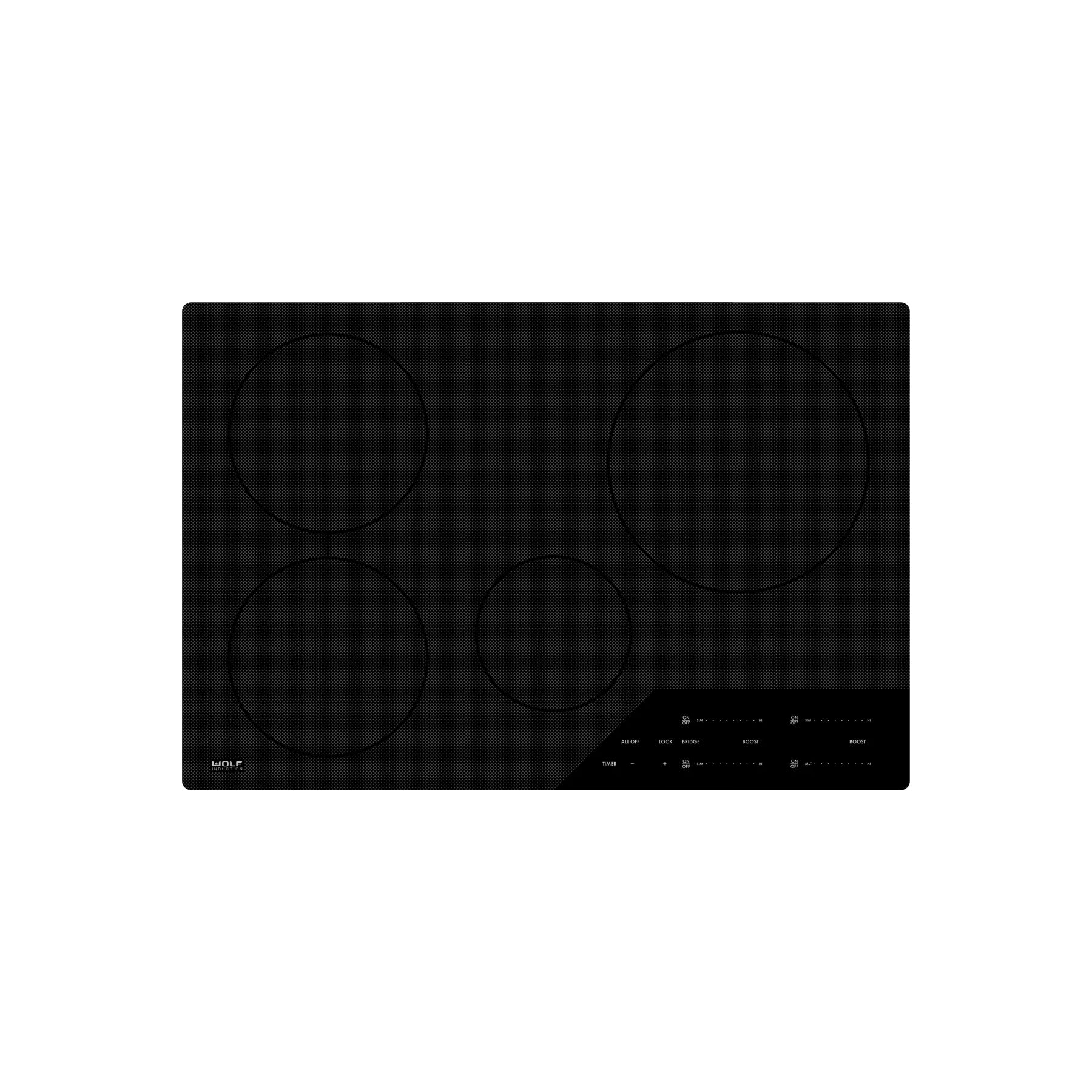 Wolf Certified CI304C/B 30" Black Induction Cooktop