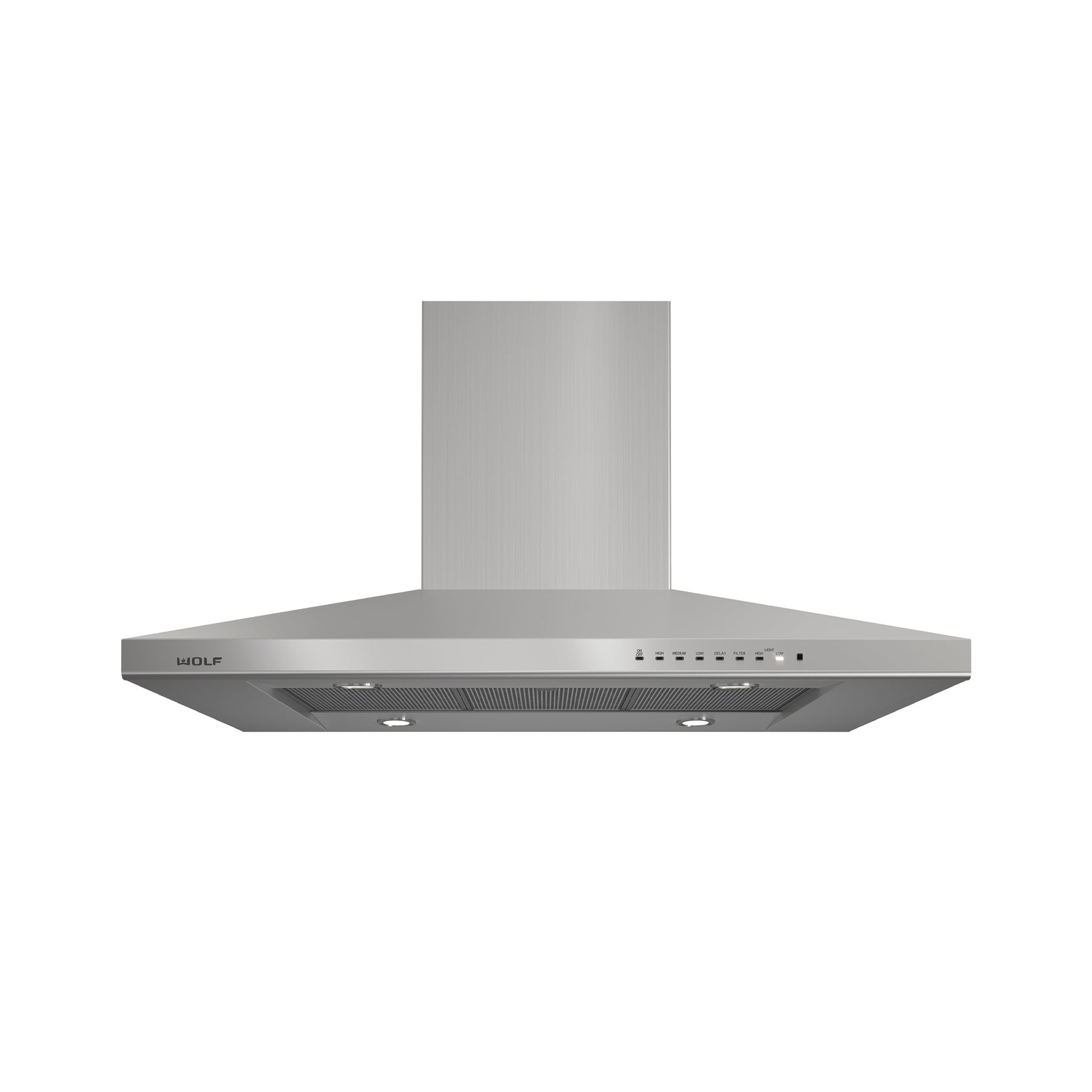 Wolf Certified VI42S 42" Stainless Steel Island Chimney Hood