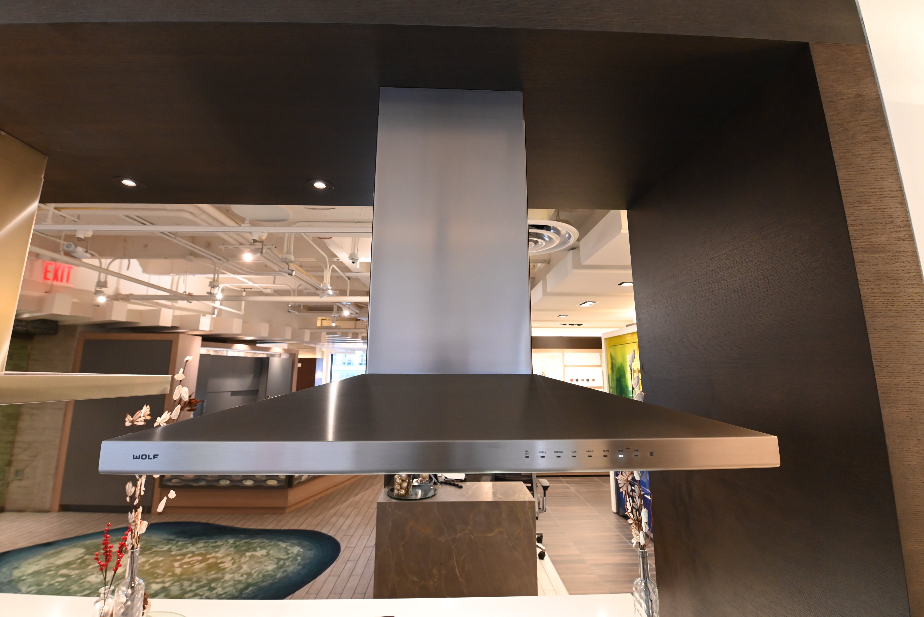 Wolf Certified VI42S 42" Stainless Steel Island Chimney Hood