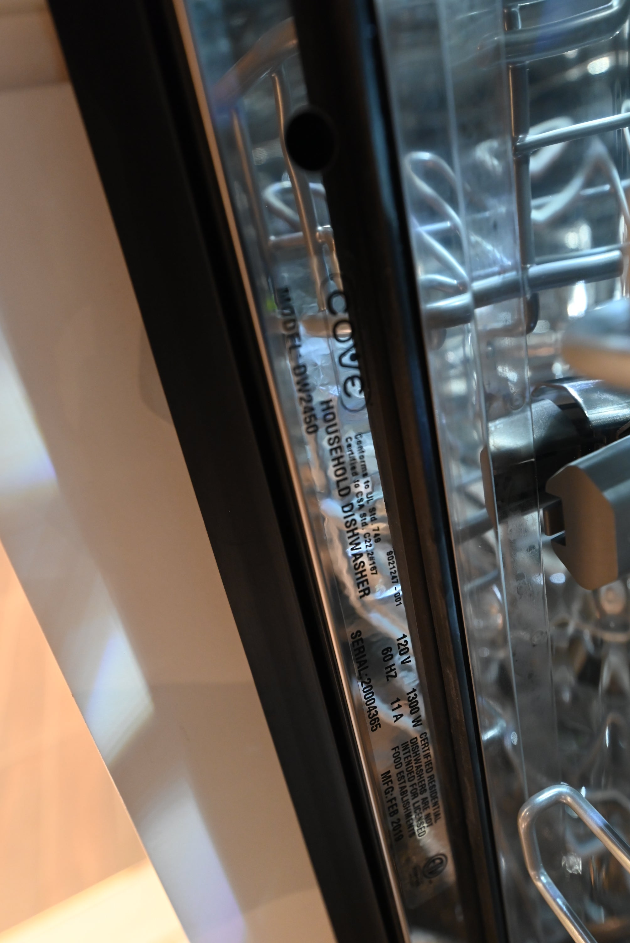 Cove Certified DW2450 24" Panel Ready Dishwasher