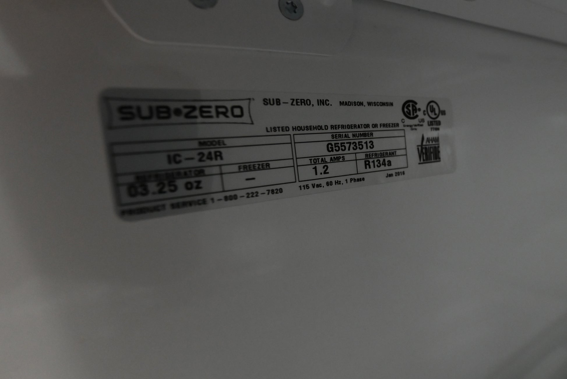 Sub-Zero Certified IC-24R 24" Panel Ready Smart Refrigerator Column