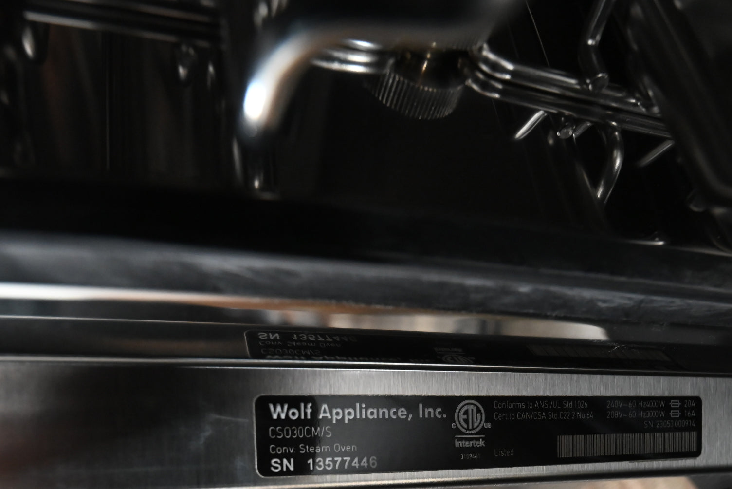 Wolf Certified CSO30CM/S 30" Stainless Steel Convection Steam Oven