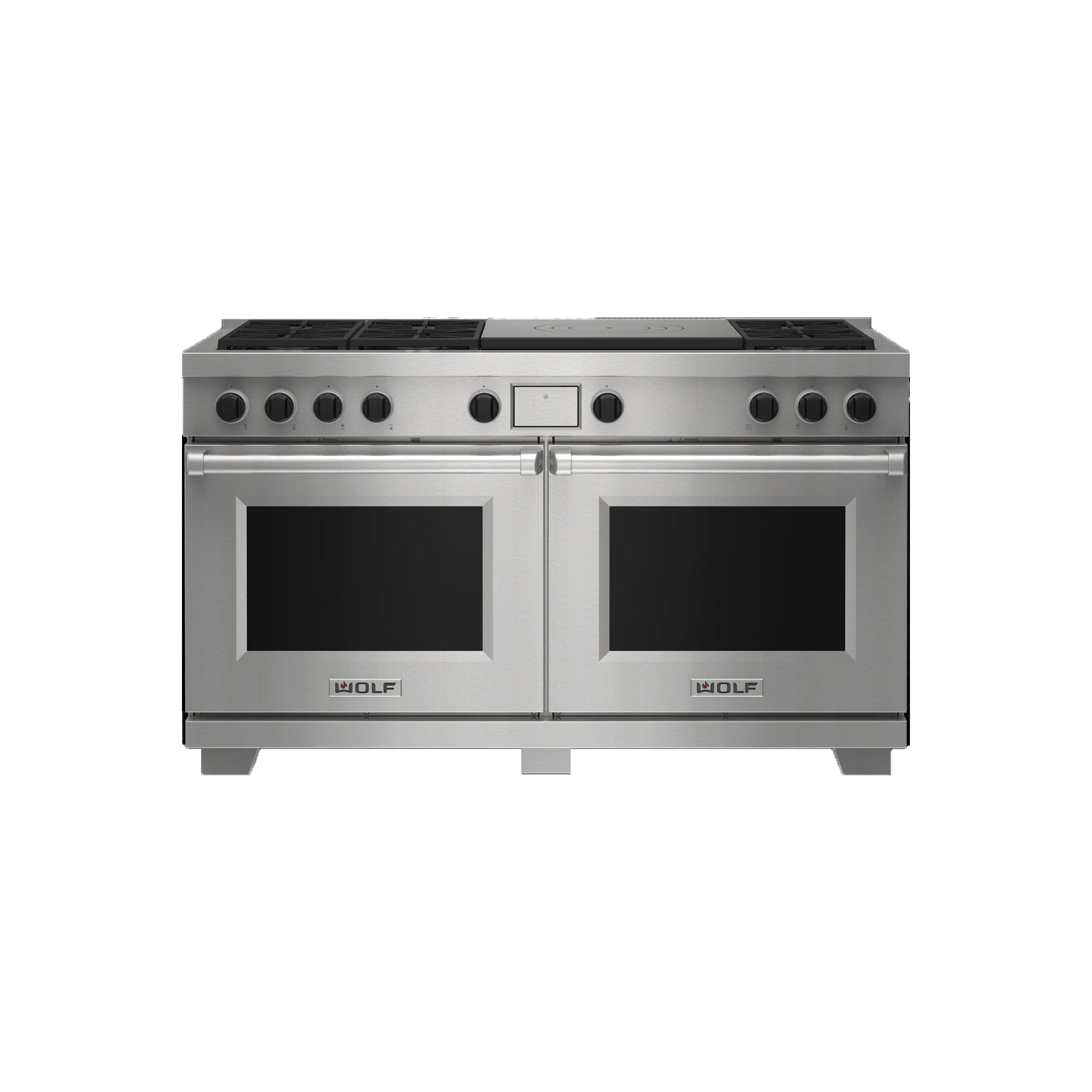 Wolf Certified DF60650F/S/P 60" Stainless Steel Duel Fuel Range with French Top