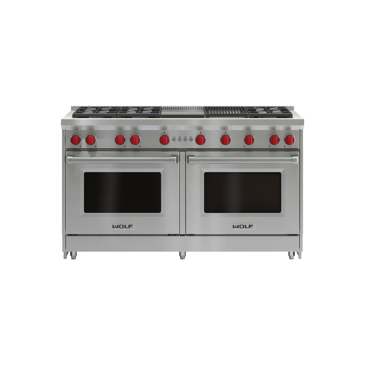Wolf Certified GR606CG 60" Stainless Steel Pro-Style Gas Range