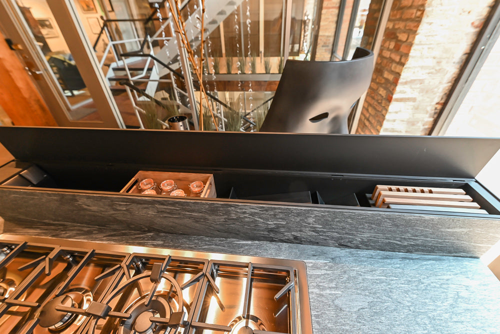 Valcucine Venture: Forma Mentis Modern Kitchen with Genius Loci Island