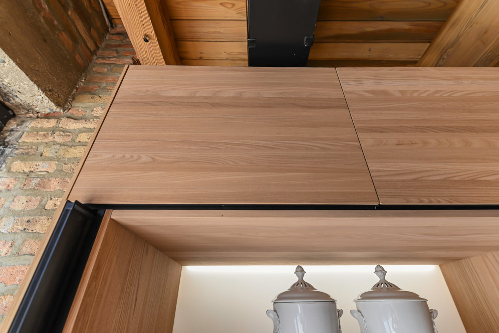 Valcucine Venture: Green Tea Glass Modern Kitchen with Island & Luxe Appliances