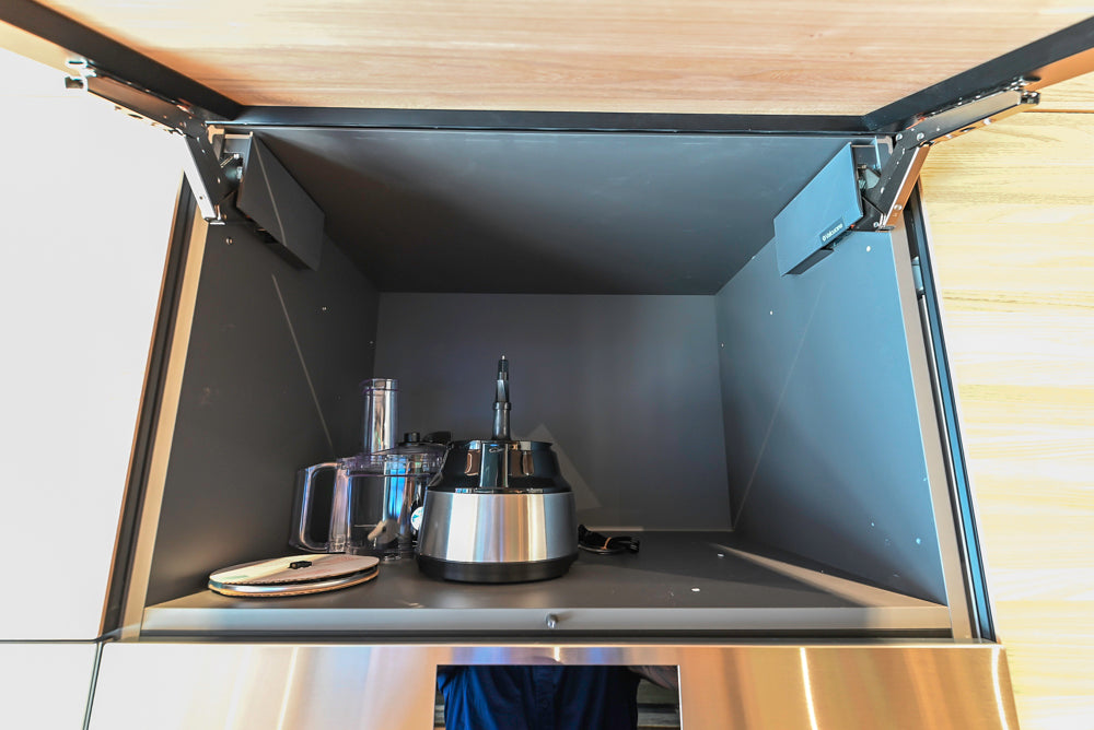 Valcucine Venture: Green Tea Glass Modern Kitchen with Island & Luxe Appliances