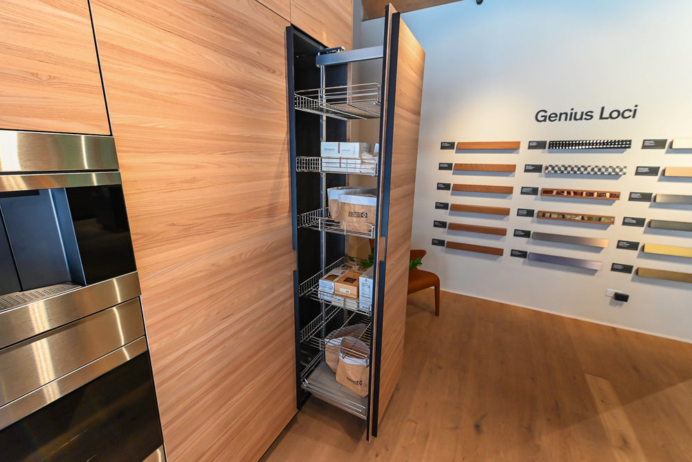 Valcucine Venture: Green Tea Glass Modern Kitchen with Island & Luxe Appliances