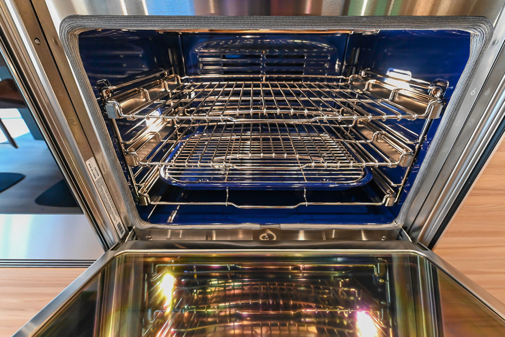 Valcucine Venture: Green Tea Glass Modern Kitchen with Island & Luxe Appliances