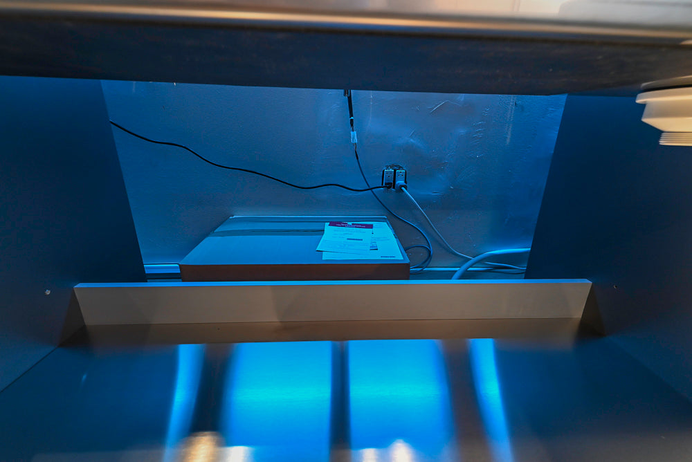 Valcucine Venture: Green Tea Glass Modern Kitchen with Island & Luxe Appliances