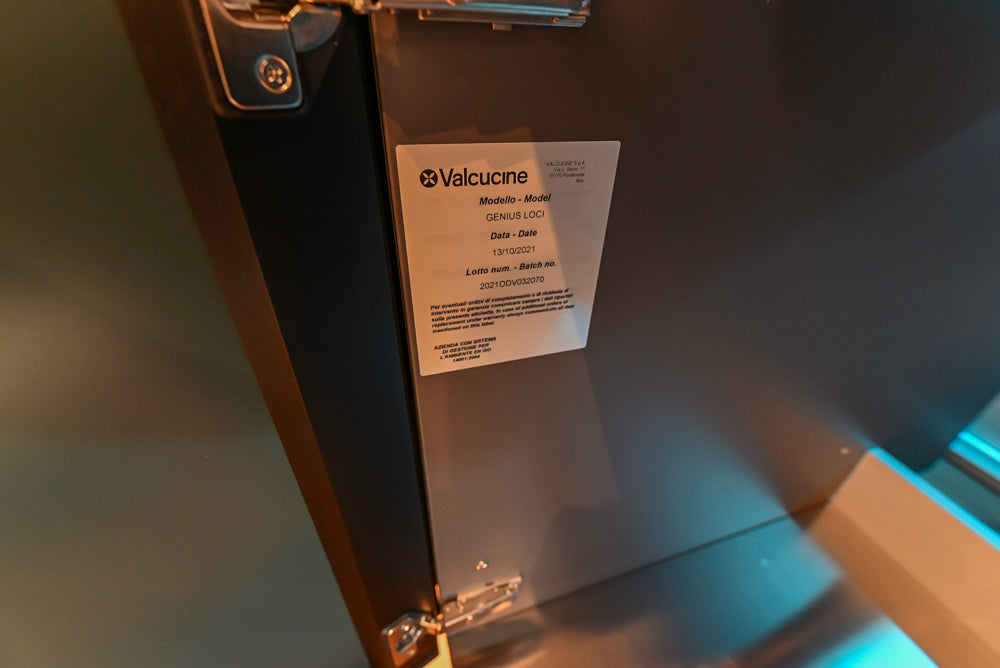 Valcucine Venture: Green Tea Glass Modern Kitchen with Island & Luxe Appliances