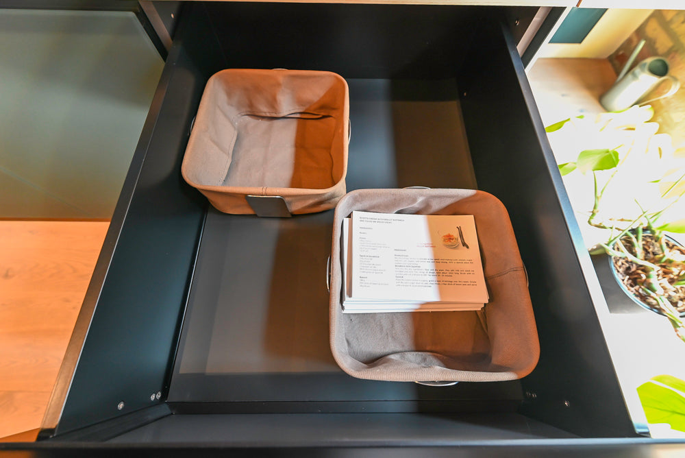 Valcucine Venture: Green Tea Glass Modern Kitchen with Island & Luxe Appliances