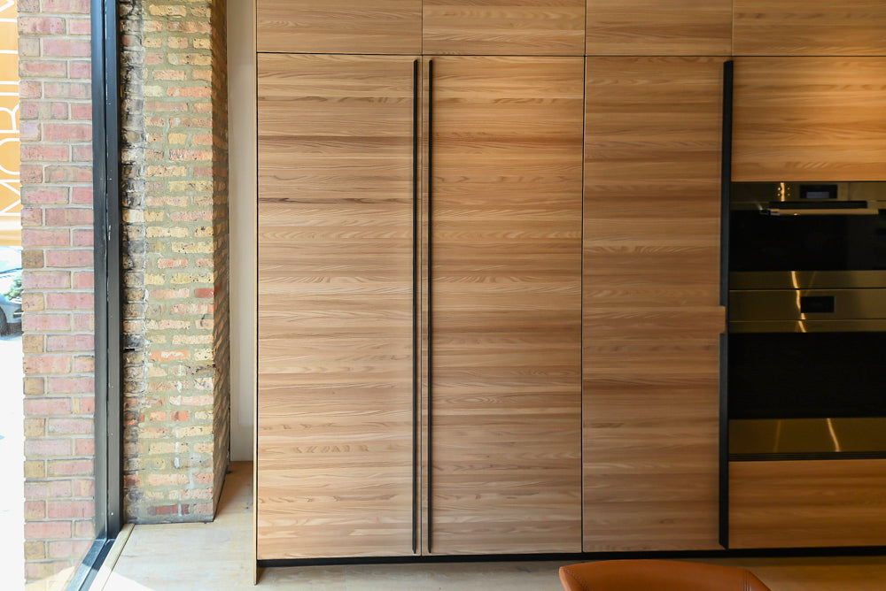 Valcucine Venture: Green Tea Glass Modern Kitchen with Island & Luxe Appliances