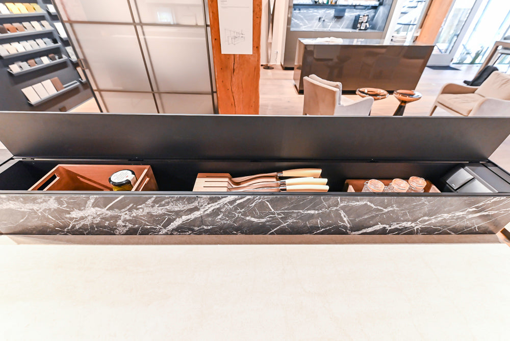 Valcucine Venture: Artematica Modern Kitchen with Island & Gaggenau Appliances