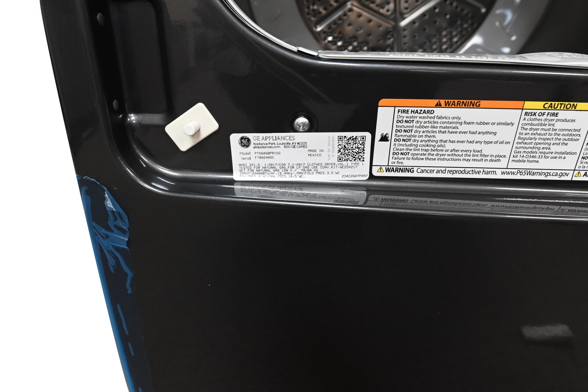 GE Profile PTD60GBPRDG 27" Diamond Gray Front Load Smart Gas Dryer