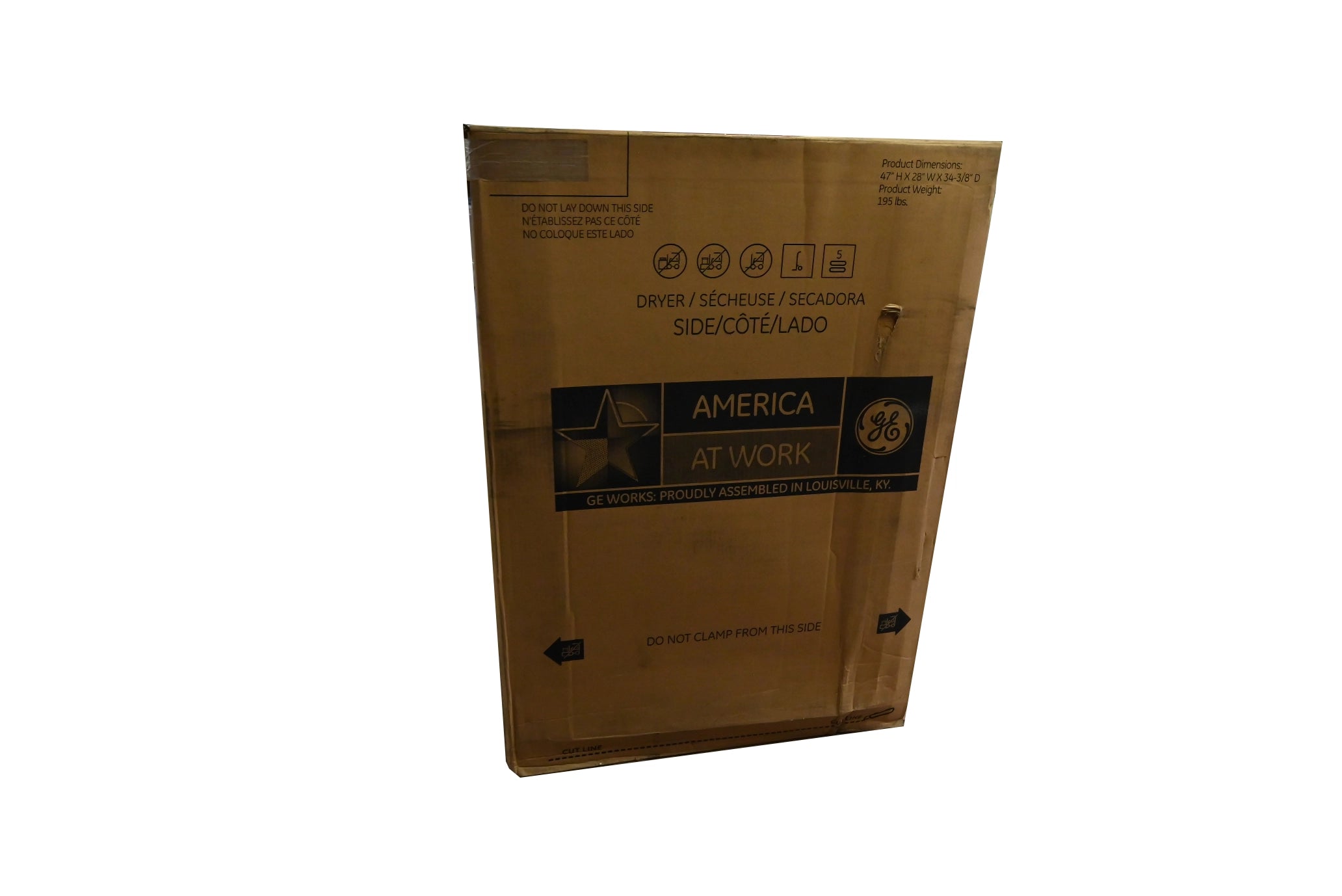 GE GFDR480EFWW 28" White Front Load Electric Dryer