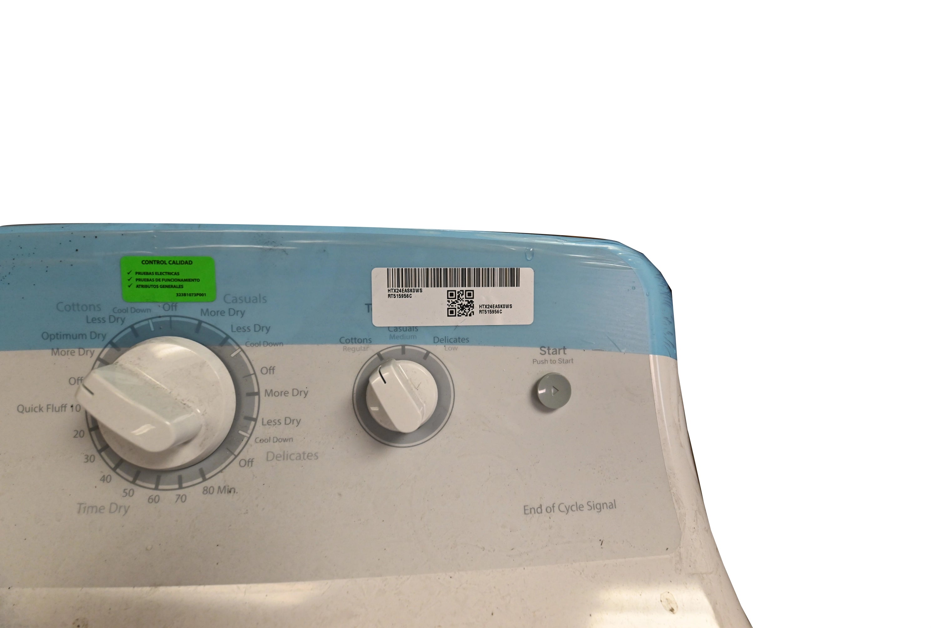 Hotpoint HTX24EASK0WS 27" White Front Load Electric Dryer