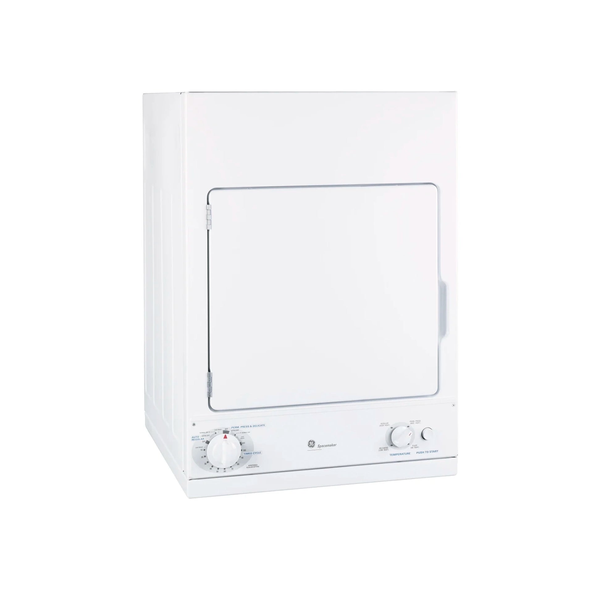 GE Spacemaker DSKS433EB1WW 24" White Stationary Electric Dryer