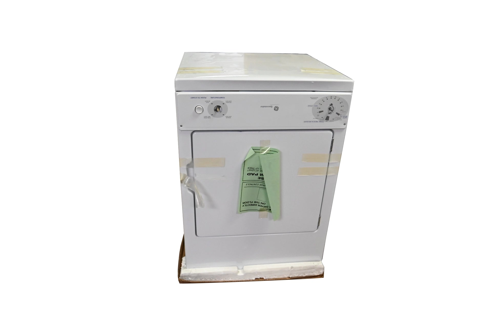 GE Spacemaker DSKS433EB1WW 24" White Stationary Electric Dryer