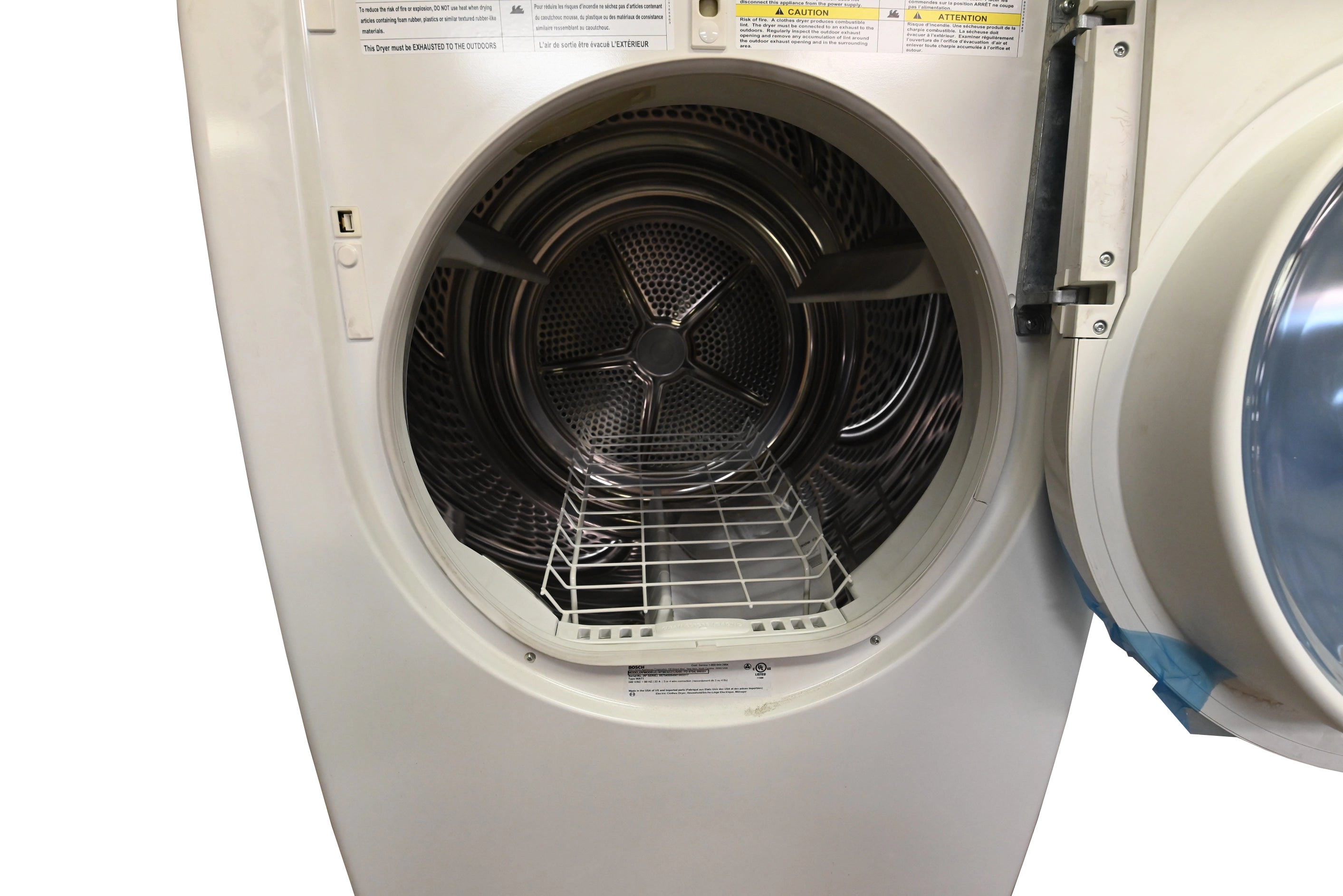 Bosch WTMC6321US 27" White Front Load Electric Dryer