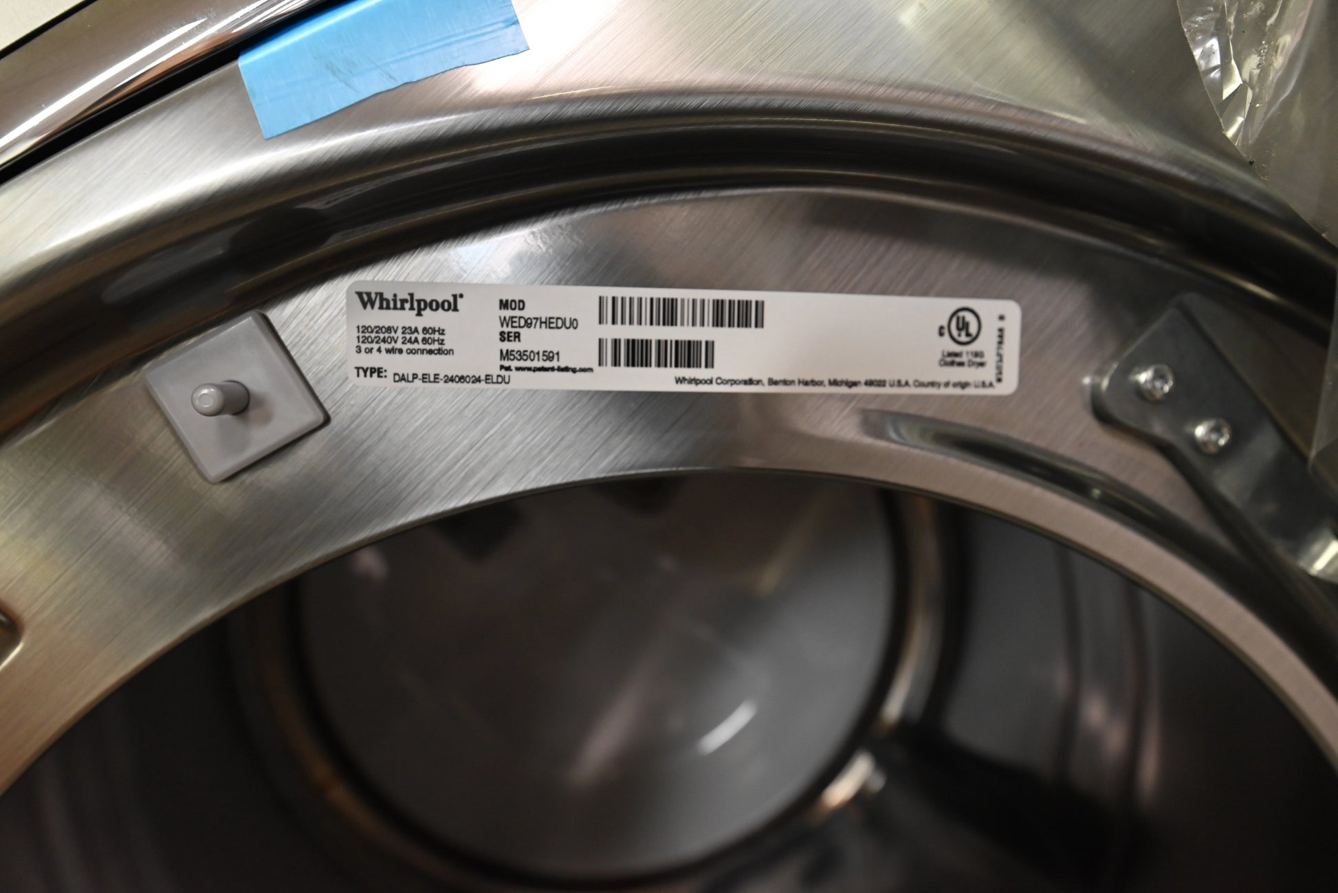 Whirlpool WED97HEDU 27" Gray Front Load Electric Dryer