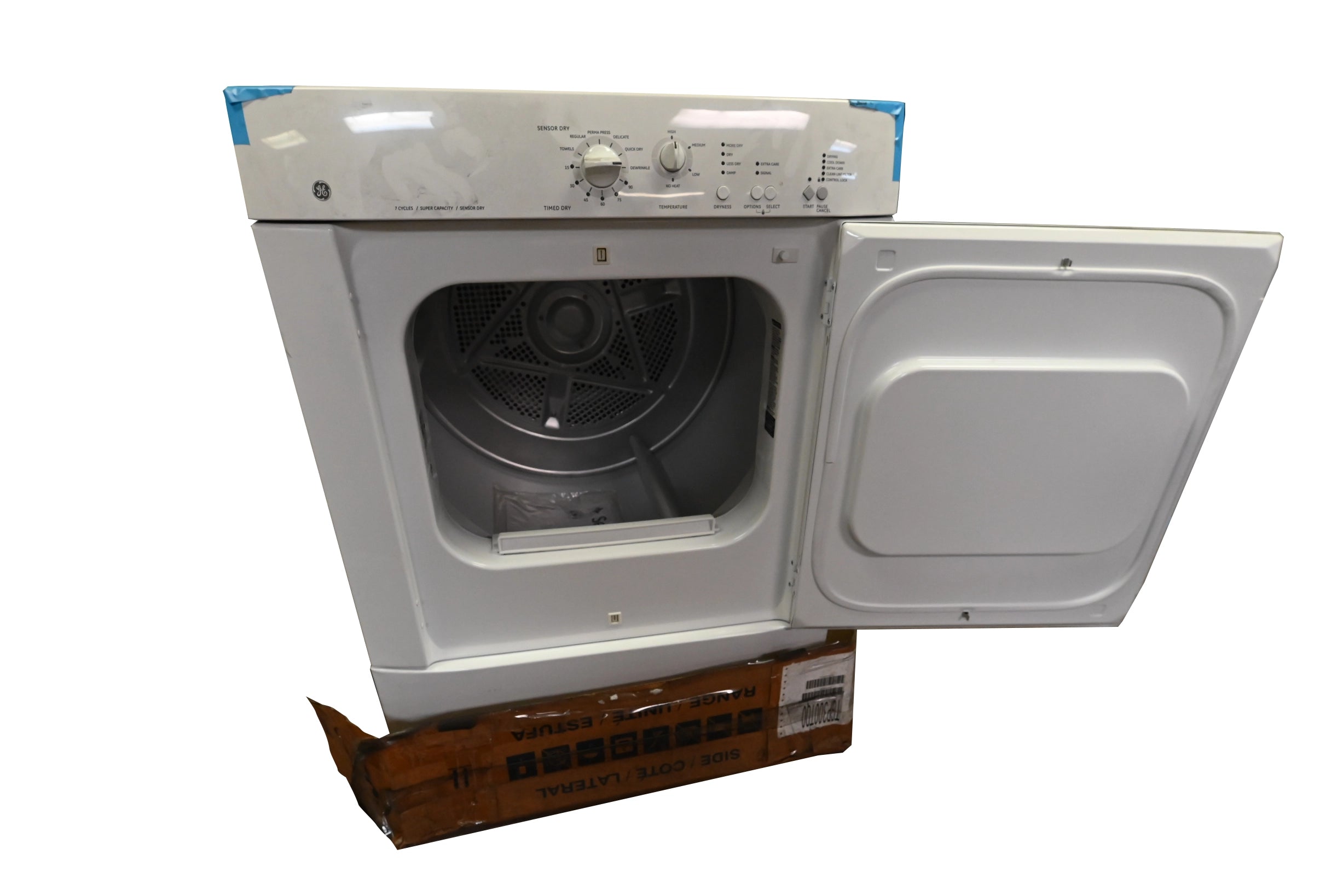 GE DSXH47EGWW 27" White Front Load Electric Dryer