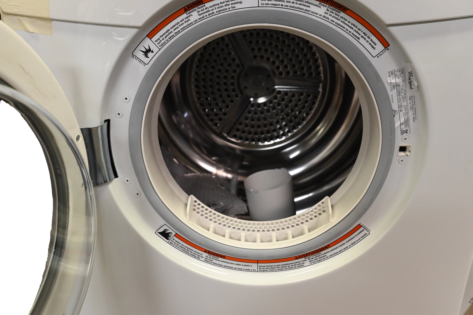 Whirpool WED7500VW 24" White Front Load Electric Dryer