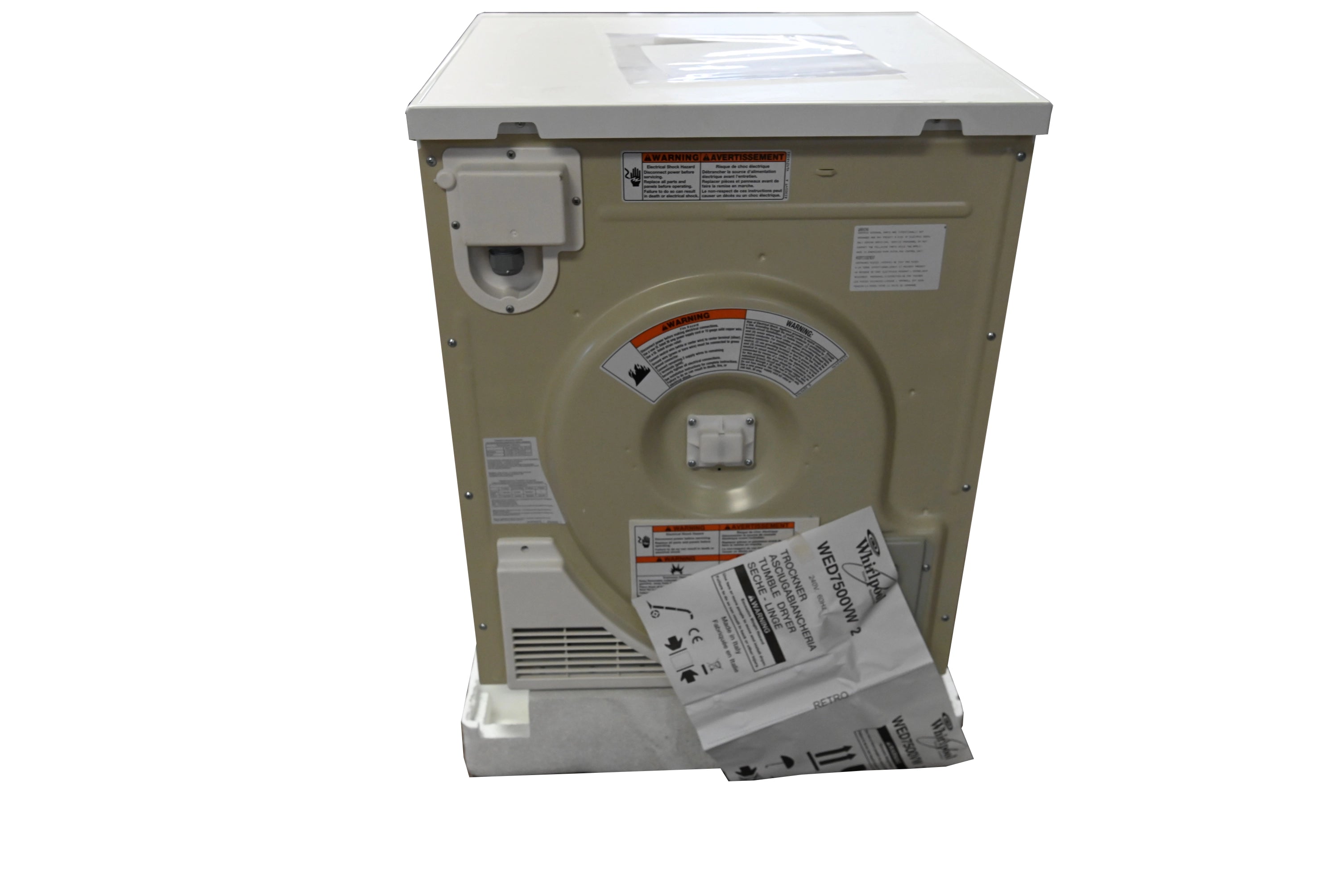 Whirpool WED7500VW 24" White Front Load Electric Dryer