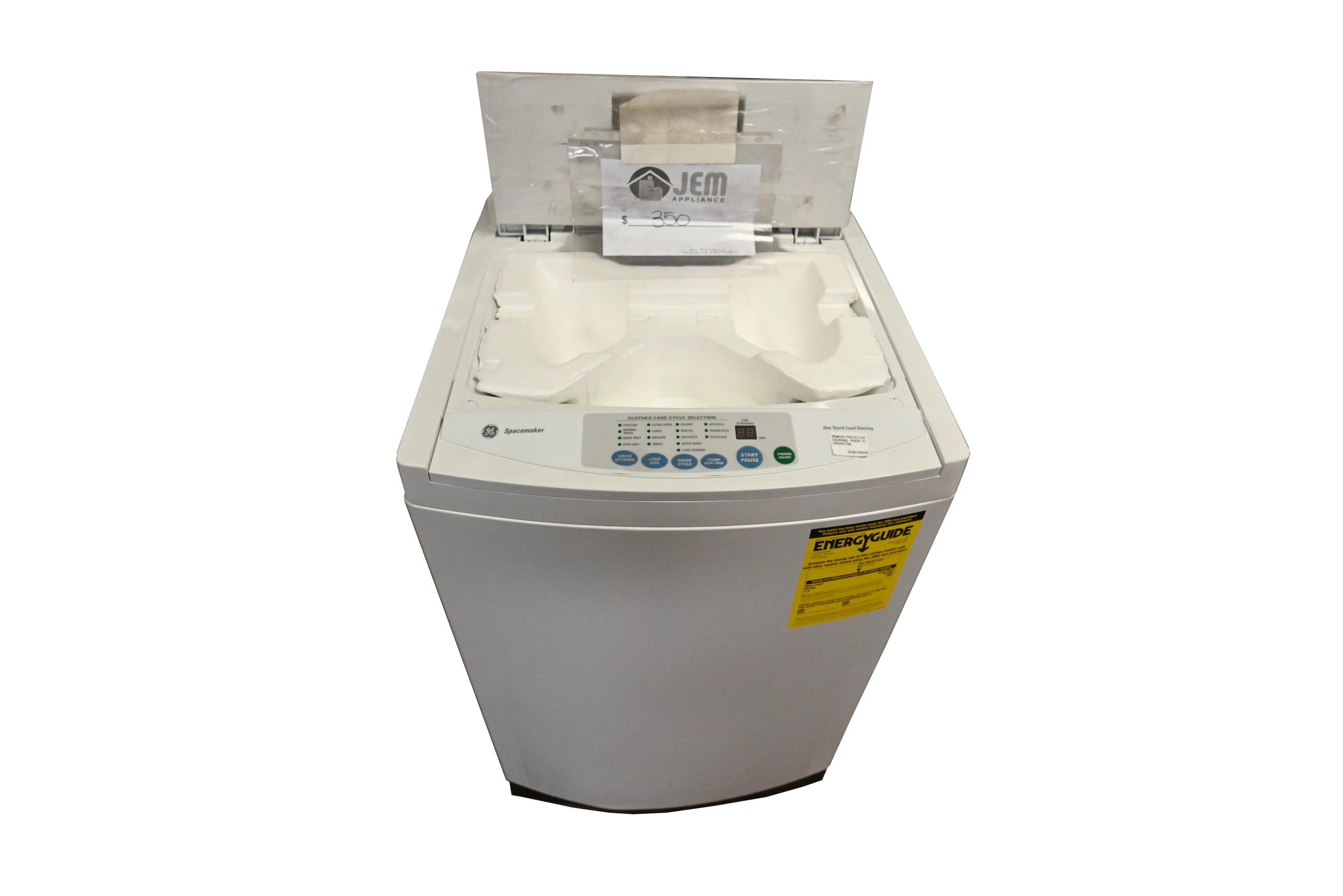 GE Spacemaker WSLS1100HWW 24" White Top Load Stationary Washer