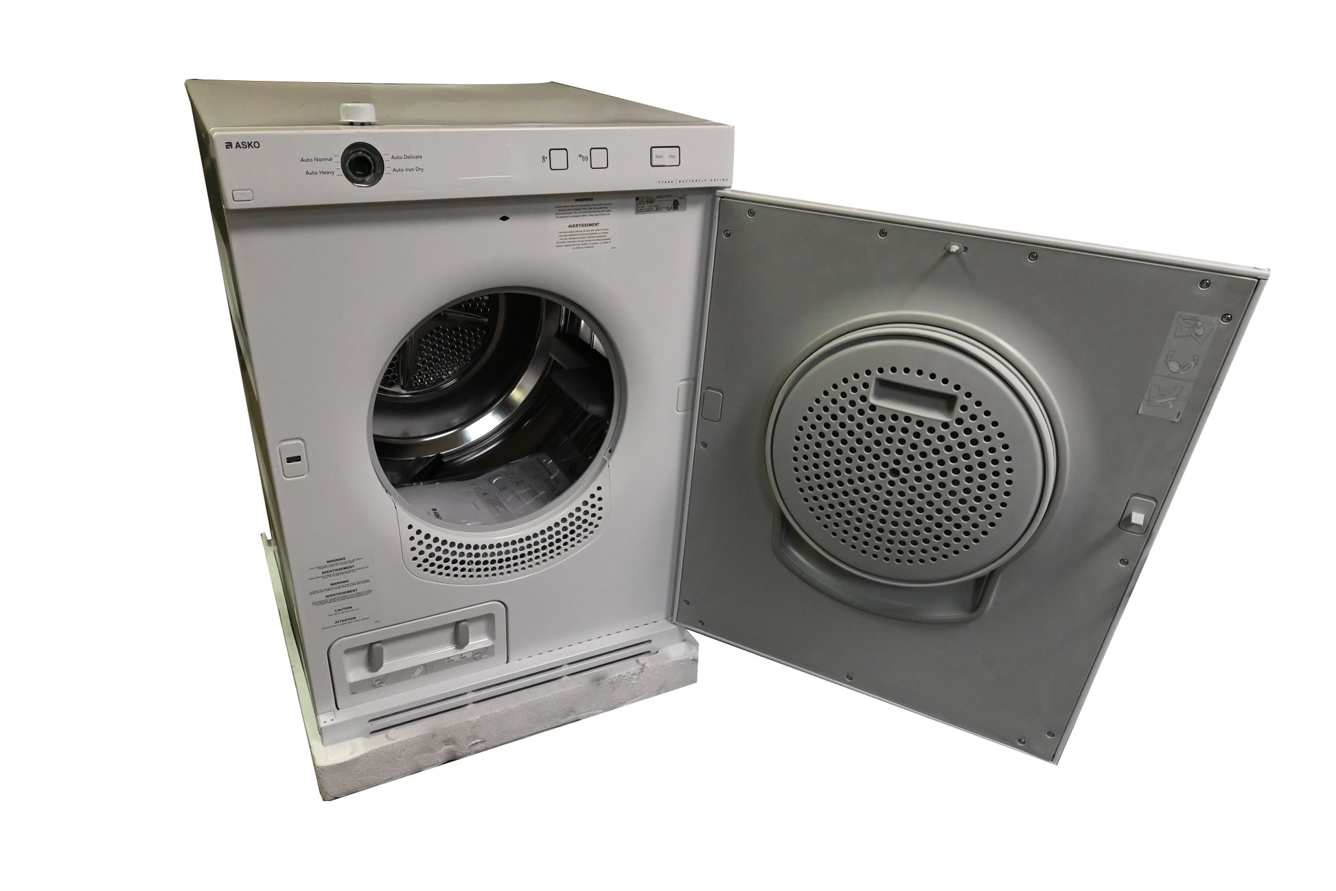 Asko T744CW 24" White Front Load Electric Dryer