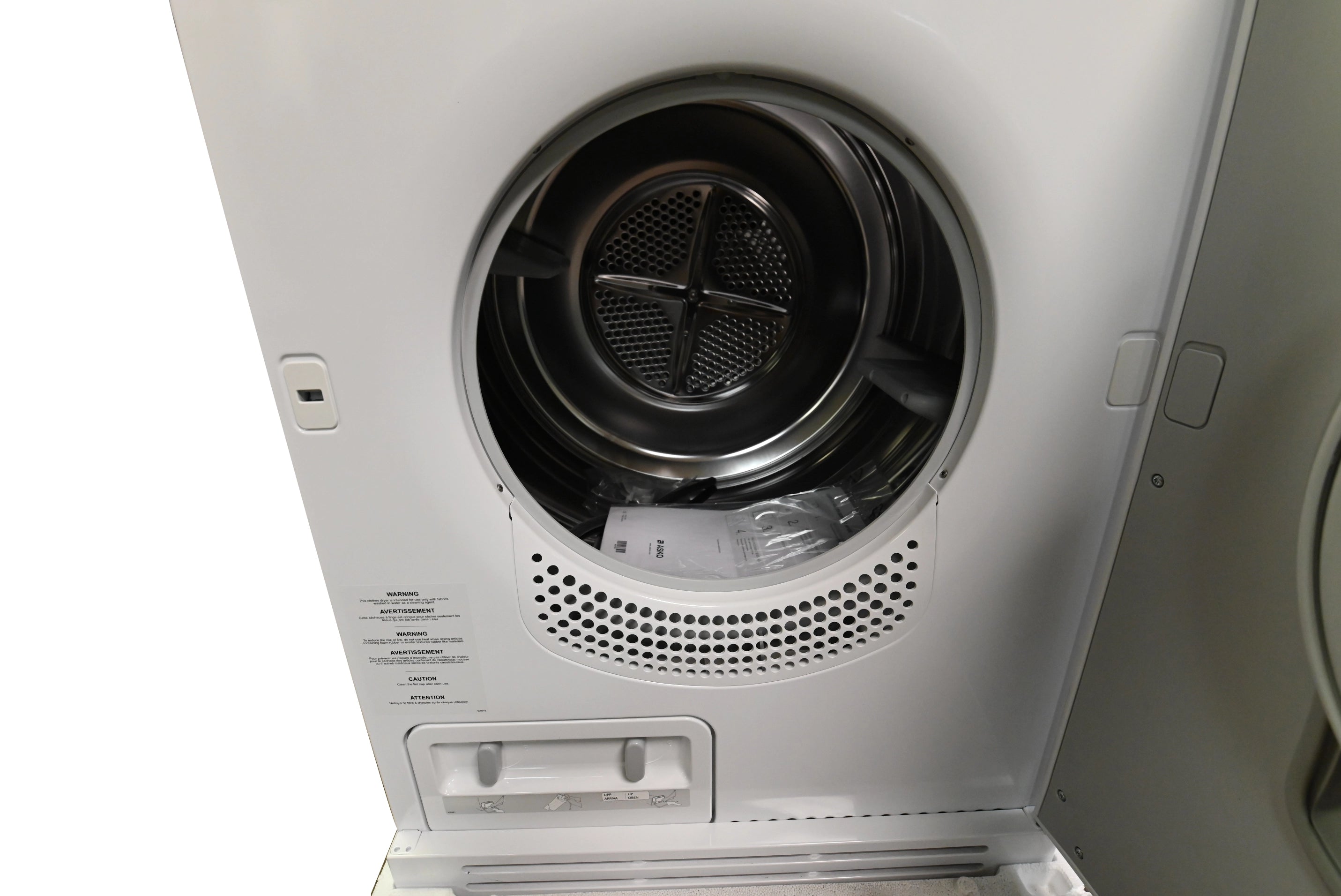 Asko T744CW 24" White Front Load Electric Dryer