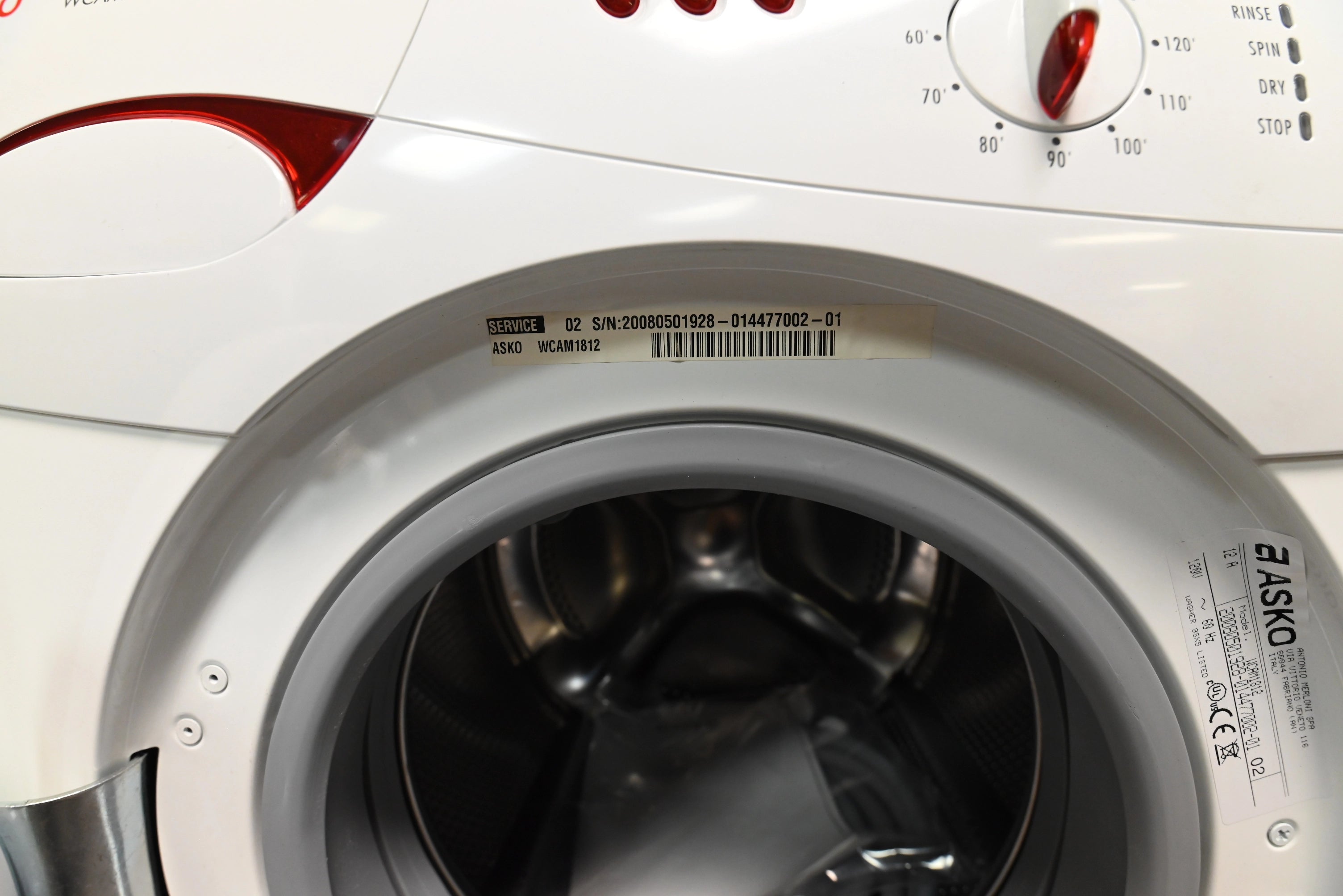 Asko WCAM1812 24" White Washer/Dryer Combo