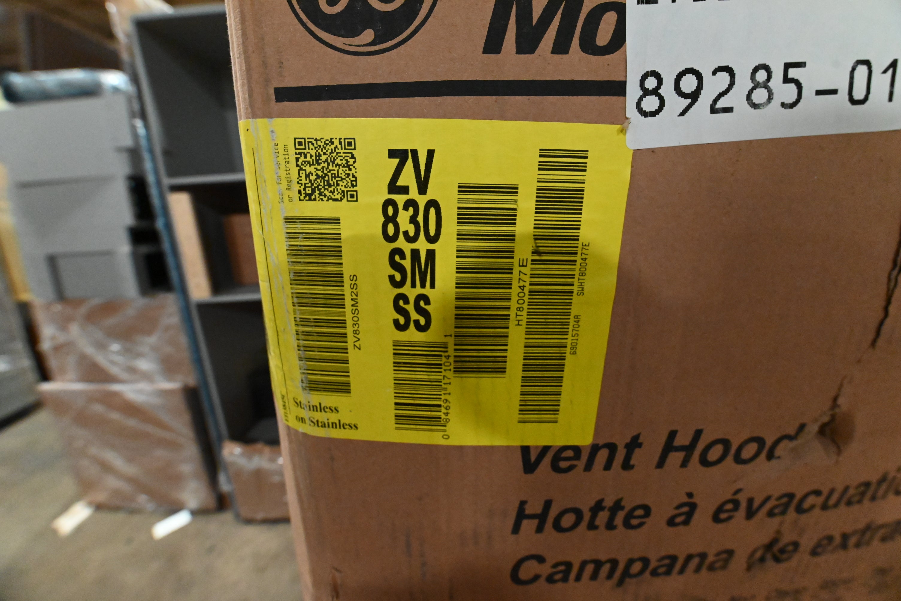 Monogram ZV830SMSS 30" Stainless Steel Wall Mount Chimney Hood