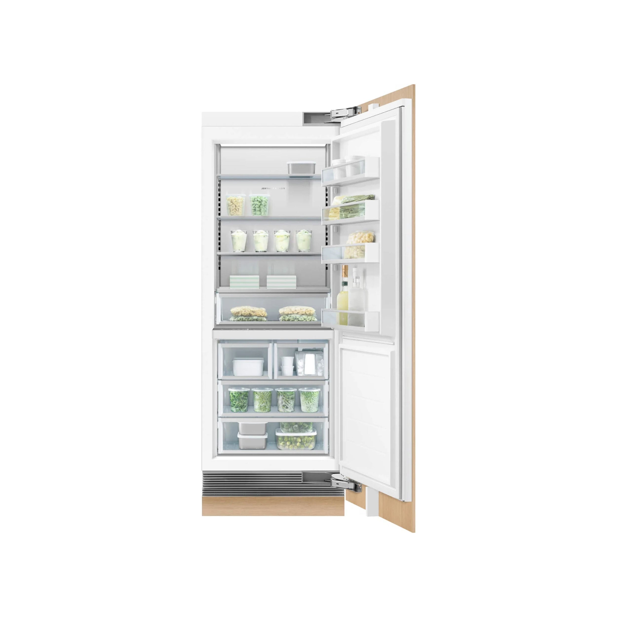 Fisher & Paykel RS3084FLJK1 30" Panel Ready All Freezer Column, Right Hinge