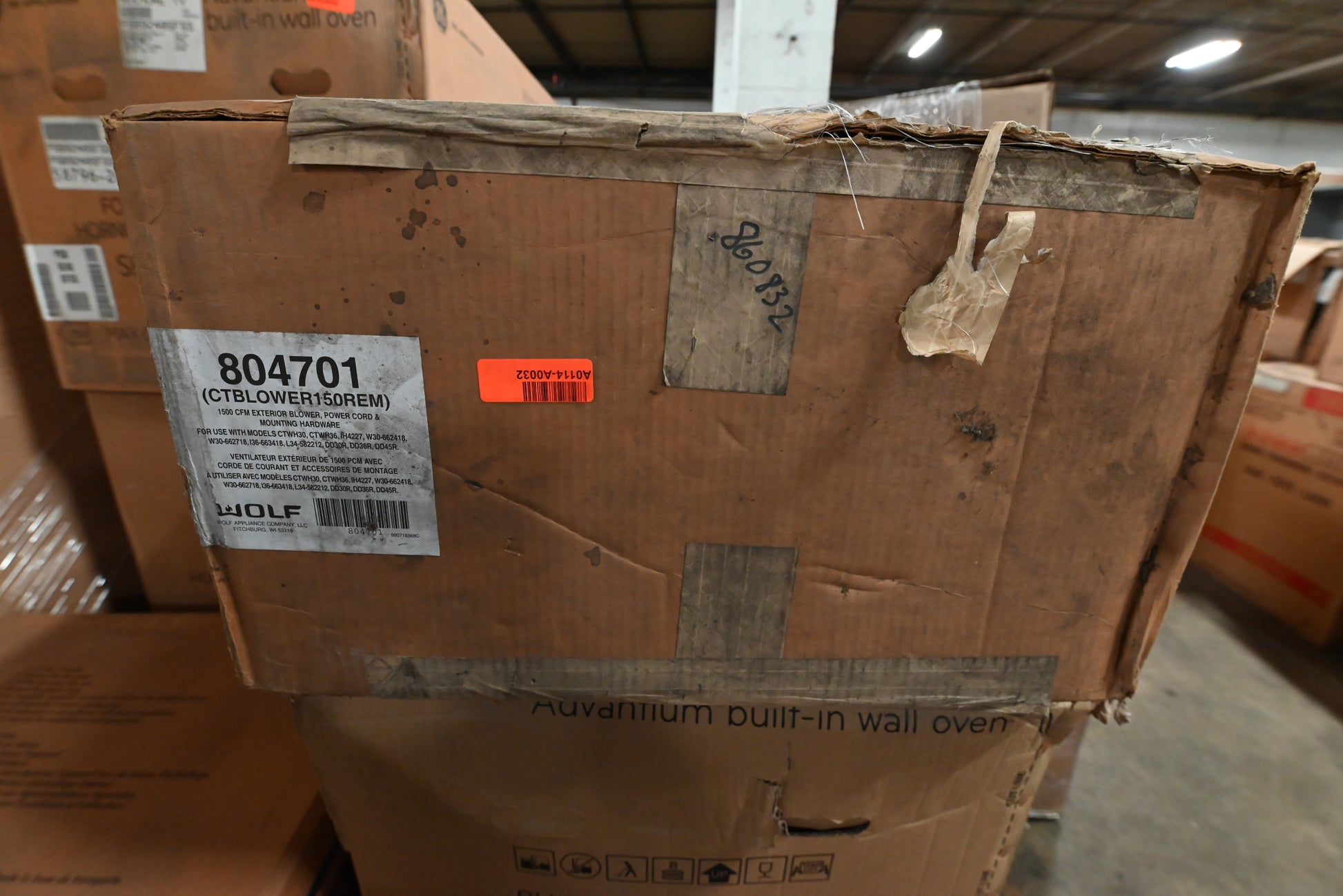 Wolf 804701 1500 CFM Remote External Blower