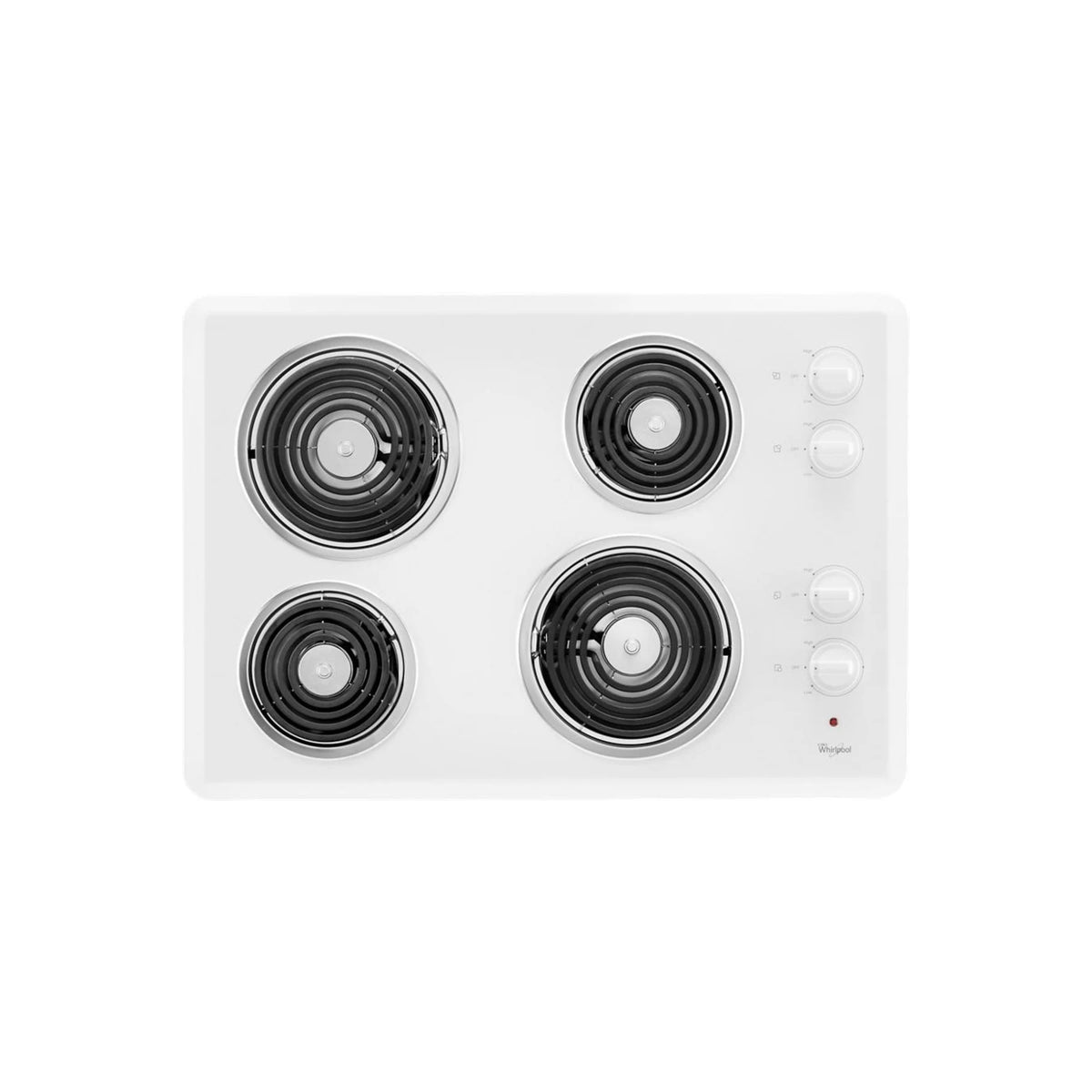 Whirlpool WCC31430AW 30" White Electric Coil Cooktop