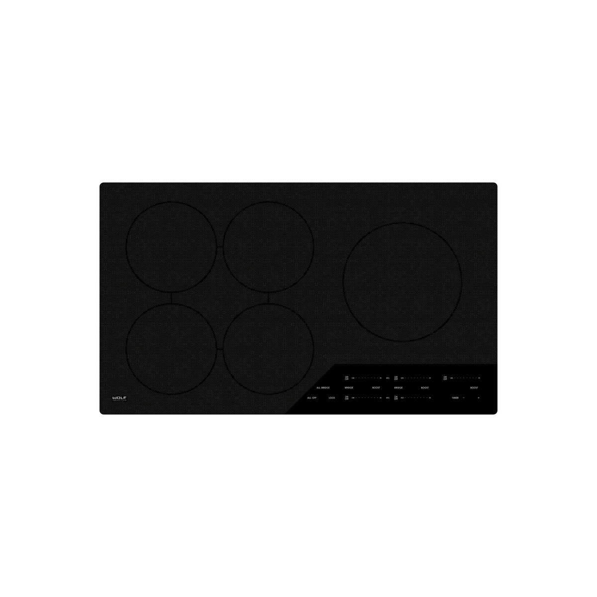 Wolf CI365C/B 36" Black Induction Cooktop