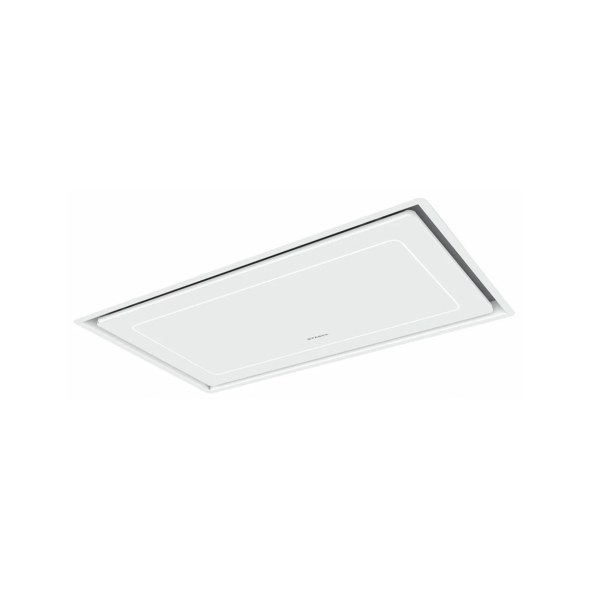 Faber HILTIS36WHNB 36" Matte White Ceiling Mount Island Range Hood