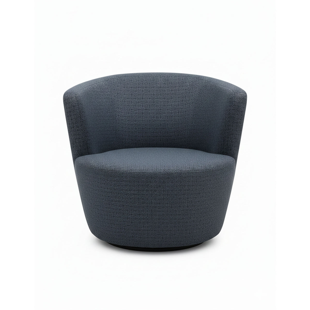 eggersmann Sophisticated Living Malia Blue Armchairs with Varnished Birchwood Base