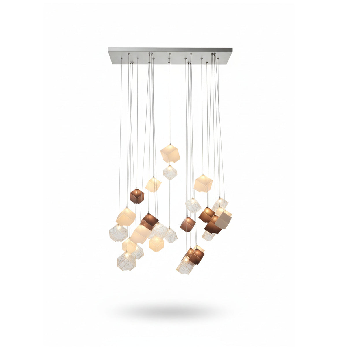 eggersmann Certified "Noga" Glass Cubed Chandelier
