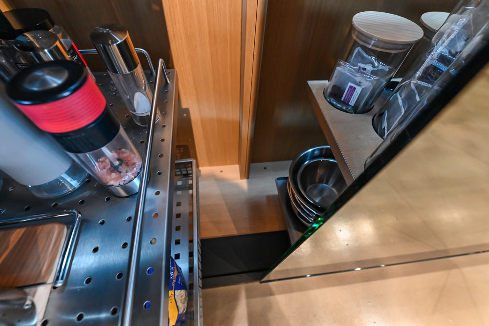 eggersmann Vancouver Oak Dark Brown Modern Kitchen with Double Stone Island & Miele Appliances