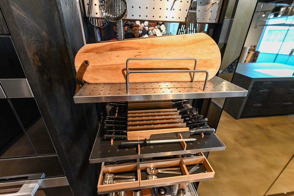 eggersmann Vancouver Oak Dark Brown Modern Kitchen with Double Stone Island & Miele Appliances