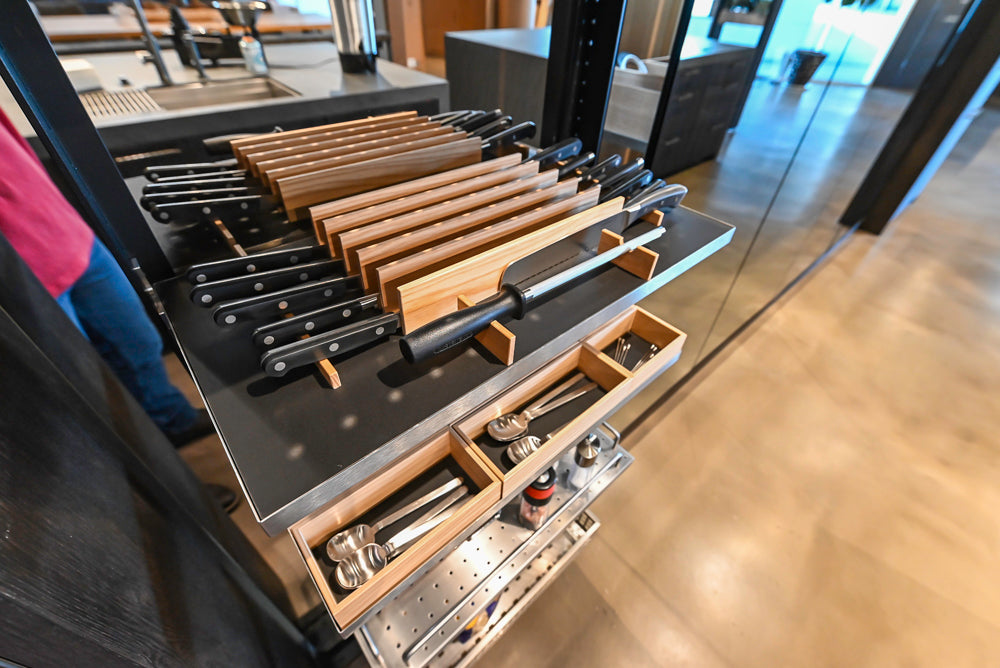 eggersmann Vancouver Oak Dark Brown Modern Kitchen with Double Stone Island & Miele Appliances